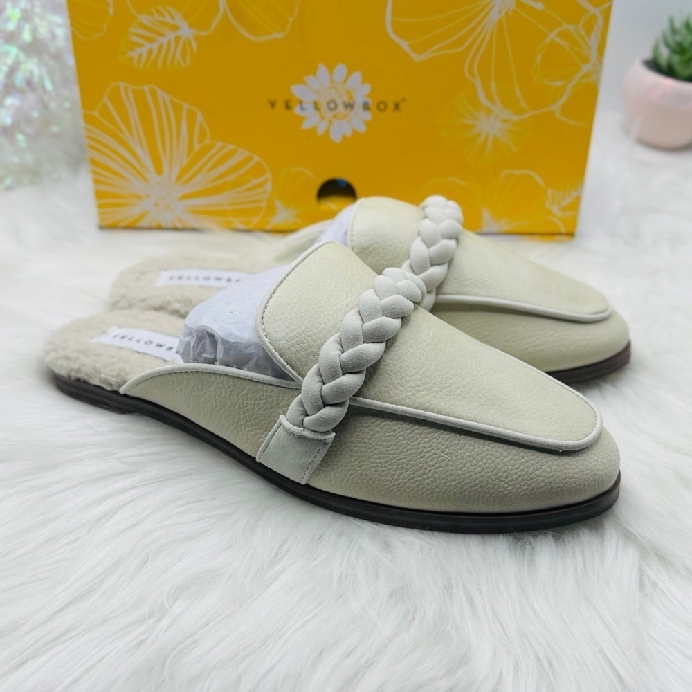 YELLOW BOX Bliss Lined Mules size 7.5M